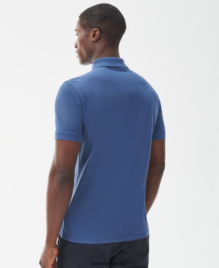 vêtements Barbour polo essentiel teint en pièce rose crépusculaire Hommes T2L6ZP680