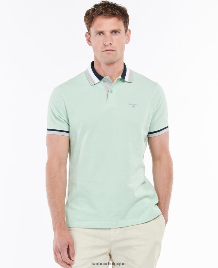 vêtements Barbour polo finkle menthe poussiéreuse Hommes T2L6ZP621