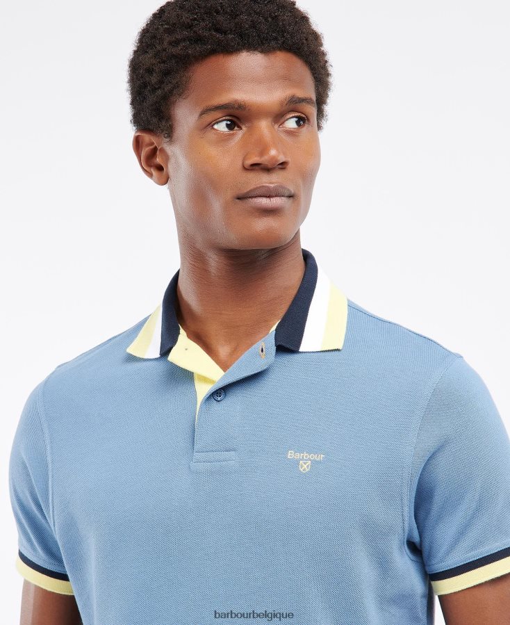 vêtements Barbour polo finkle menthe poussiéreuse Hommes T2L6ZP628