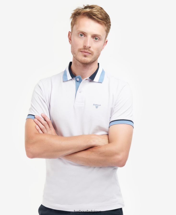 vêtements Barbour polo finkle olive blanchie Hommes T2L6ZP685