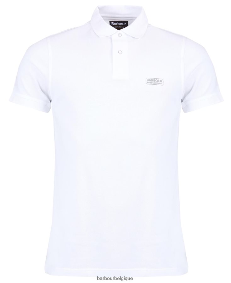 vêtements Barbour polo international essentiel international blanc Hommes T2L6ZP636