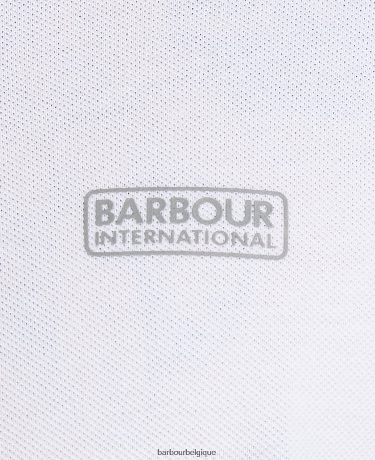 vêtements Barbour polo international essentiel international blanc Hommes T2L6ZP636