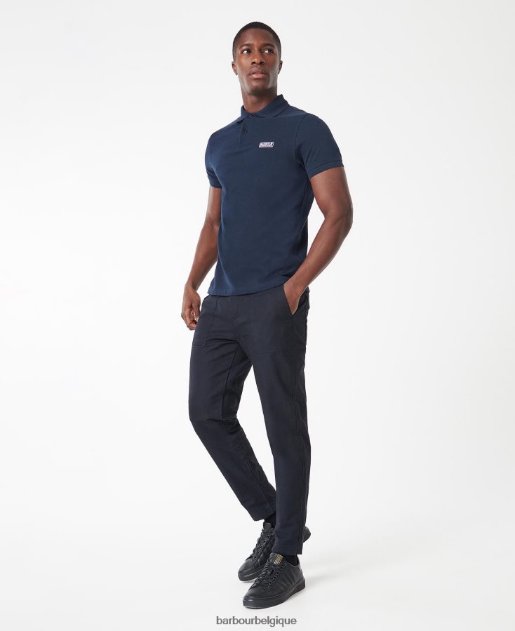 vêtements Barbour polo international essentiel international bleu profond Hommes T2L6ZP596