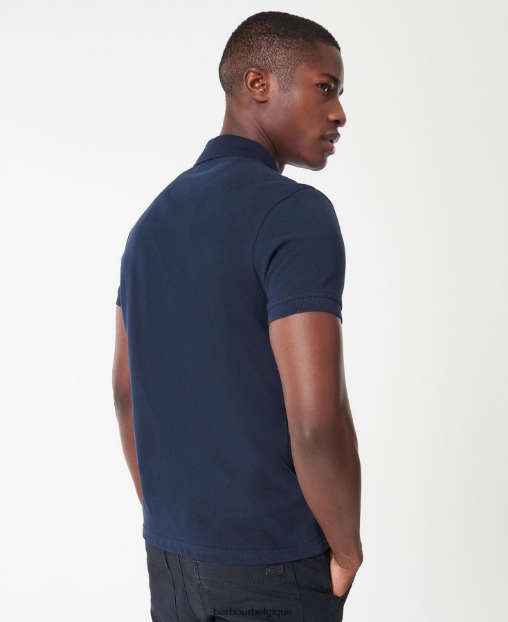 vêtements Barbour polo international essentiel international bleu profond Hommes T2L6ZP596