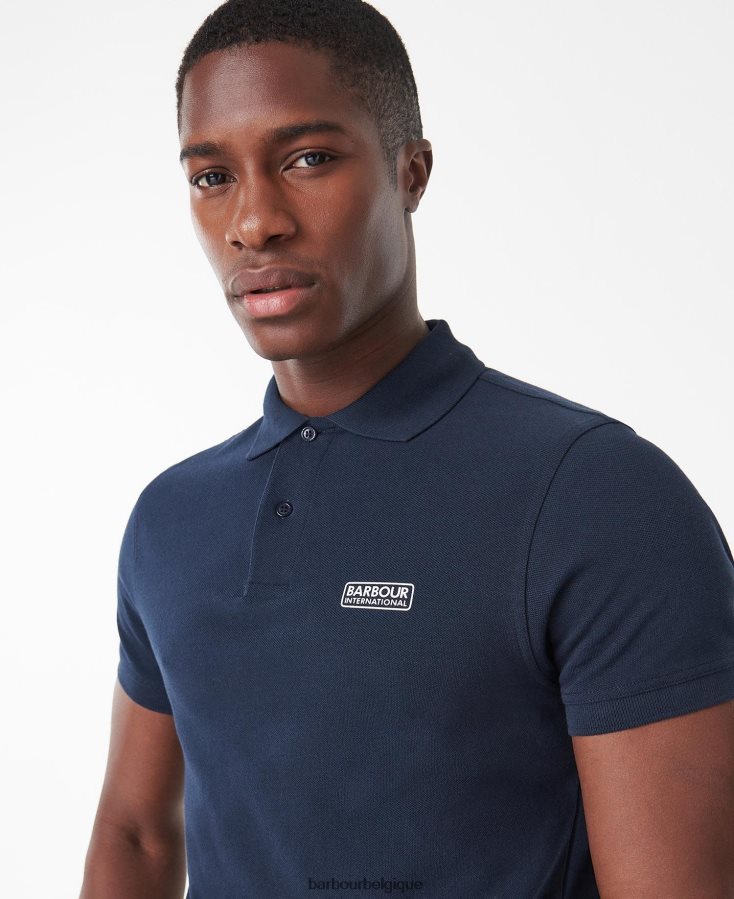 vêtements Barbour polo international essentiel international bleu profond Hommes T2L6ZP596