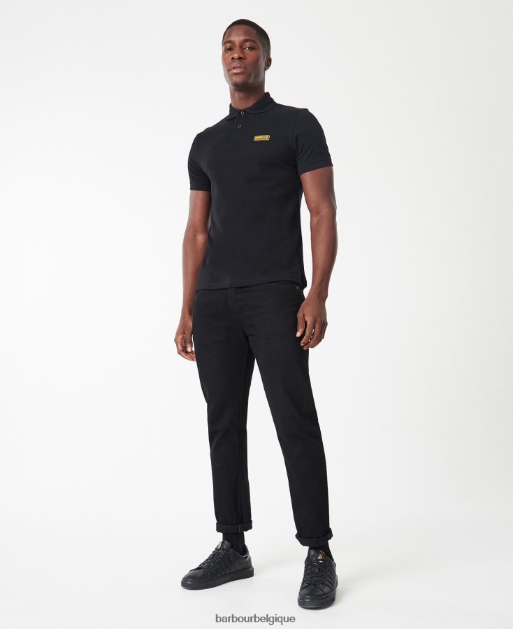 vêtements Barbour polo international essentiel international noir Hommes T2L6ZP622