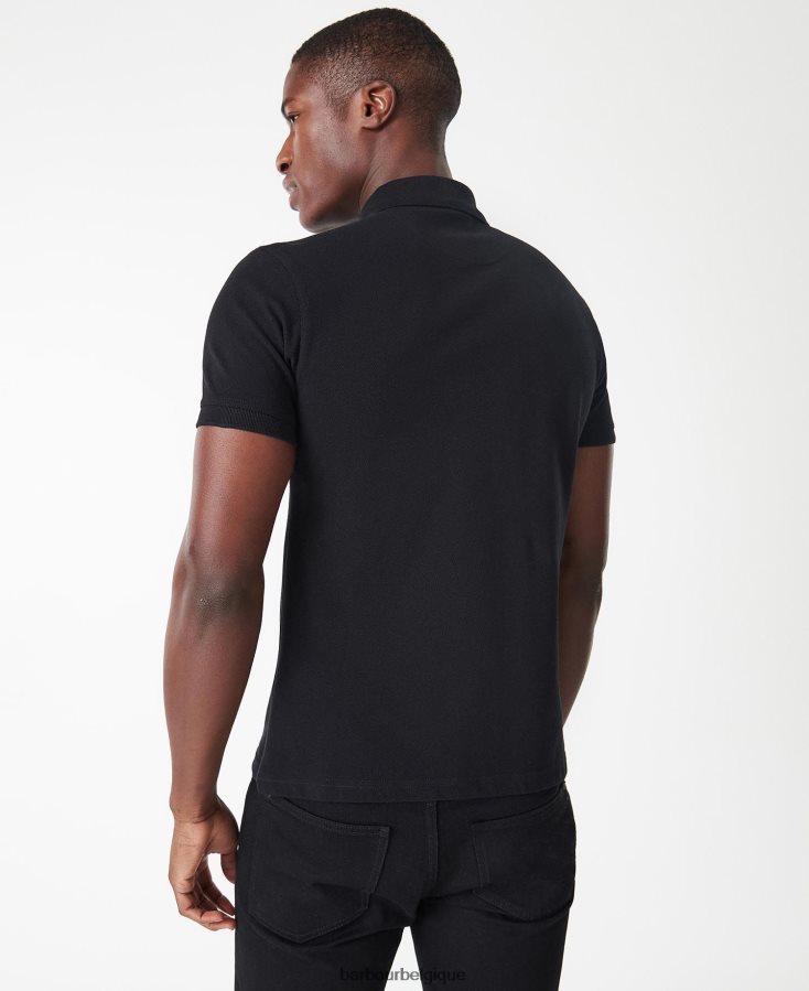 vêtements Barbour polo international essentiel international noir Hommes T2L6ZP622