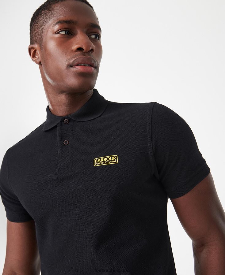vêtements Barbour polo international essentiel international noir Hommes T2L6ZP622