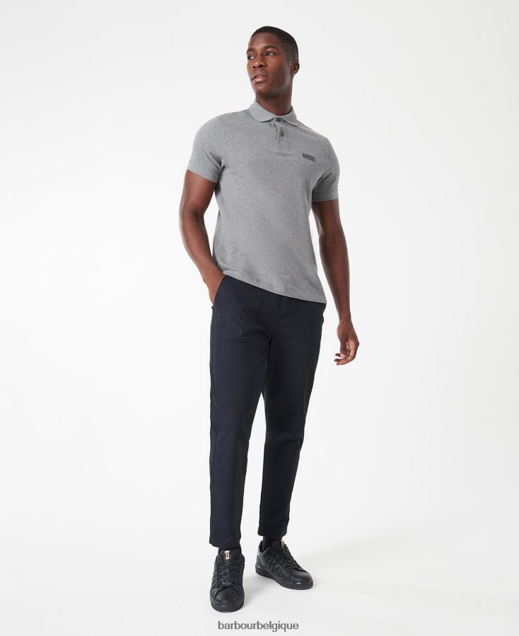 vêtements Barbour polo international essentiel international noir Hommes T2L6ZP633