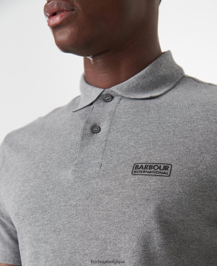 vêtements Barbour polo international essentiel international noir Hommes T2L6ZP633