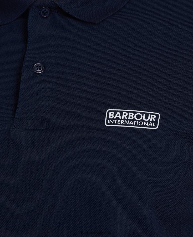 vêtements Barbour polo international liseré essentiel noir Hommes T2L6ZP557