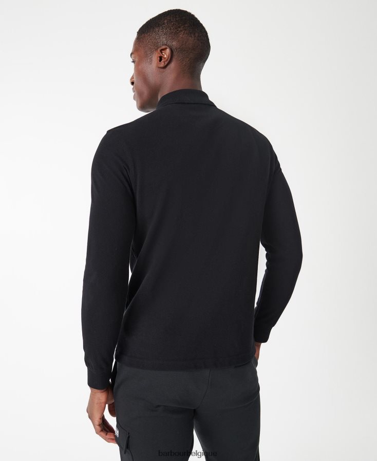 vêtements Barbour polo international manches longues marine internationale Hommes T2L6ZP662