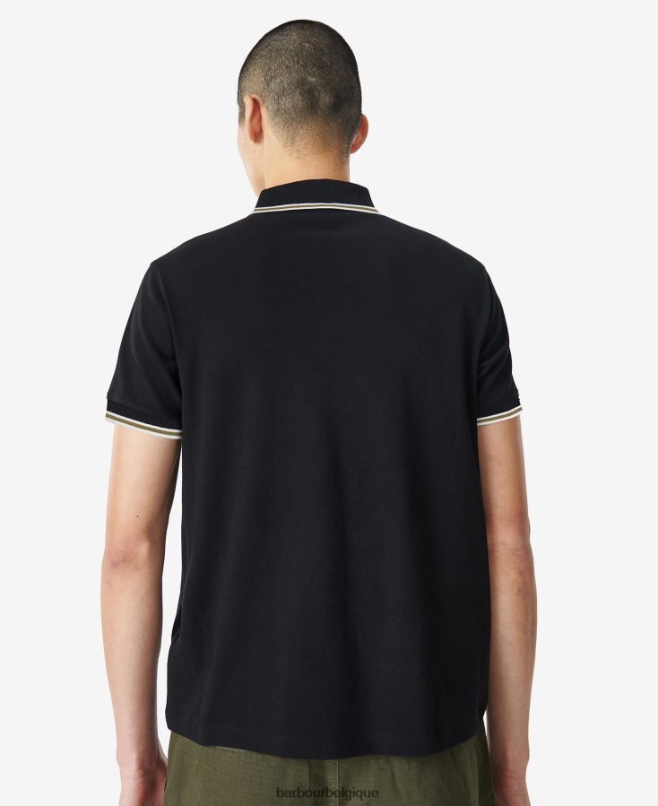 vêtements Barbour polo à liseré cavalier olive d\'archives Hommes T2L6ZP646