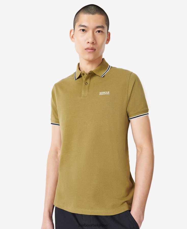 vêtements Barbour polo à liseré cavalier olive d'archives Hommes T2L6ZP671