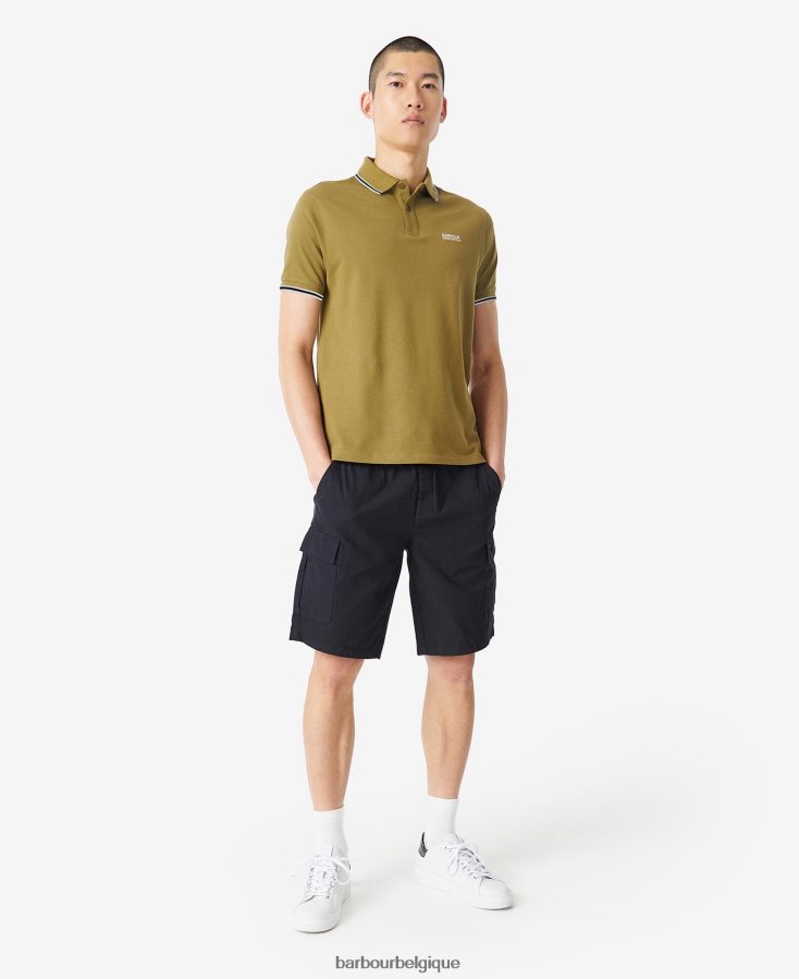 vêtements Barbour polo à liseré cavalier olive d\'archives Hommes T2L6ZP671