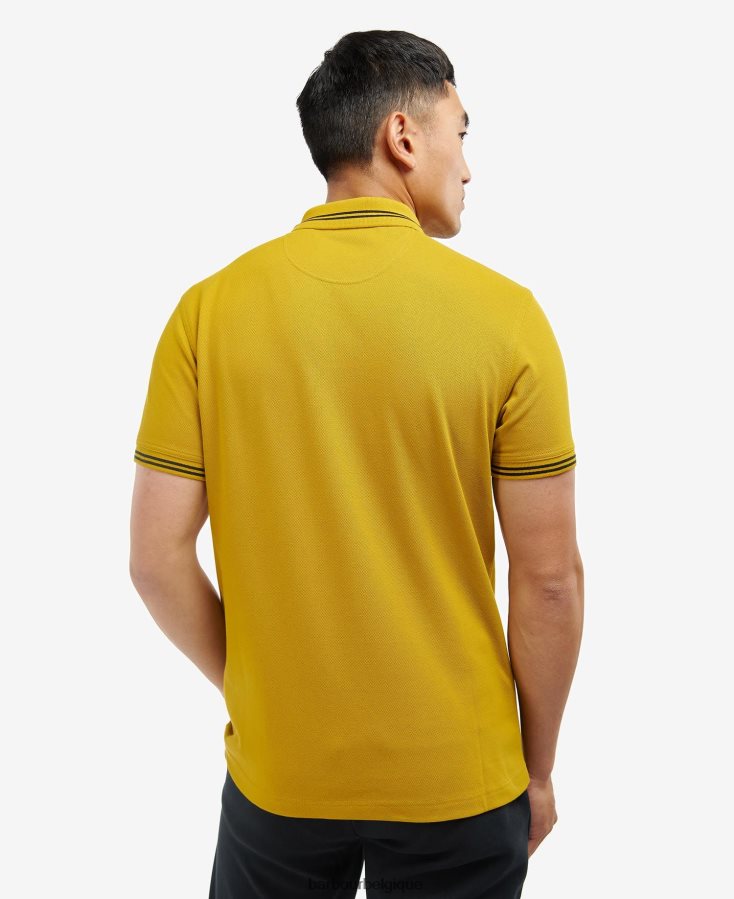 vêtements Barbour polo à liseré essentiel bleu poudré/blanc Hommes T2L6ZP742