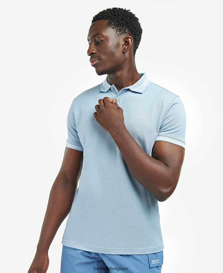 vêtements Barbour polo à liseré essentiel mauve Hommes T2L6ZP647