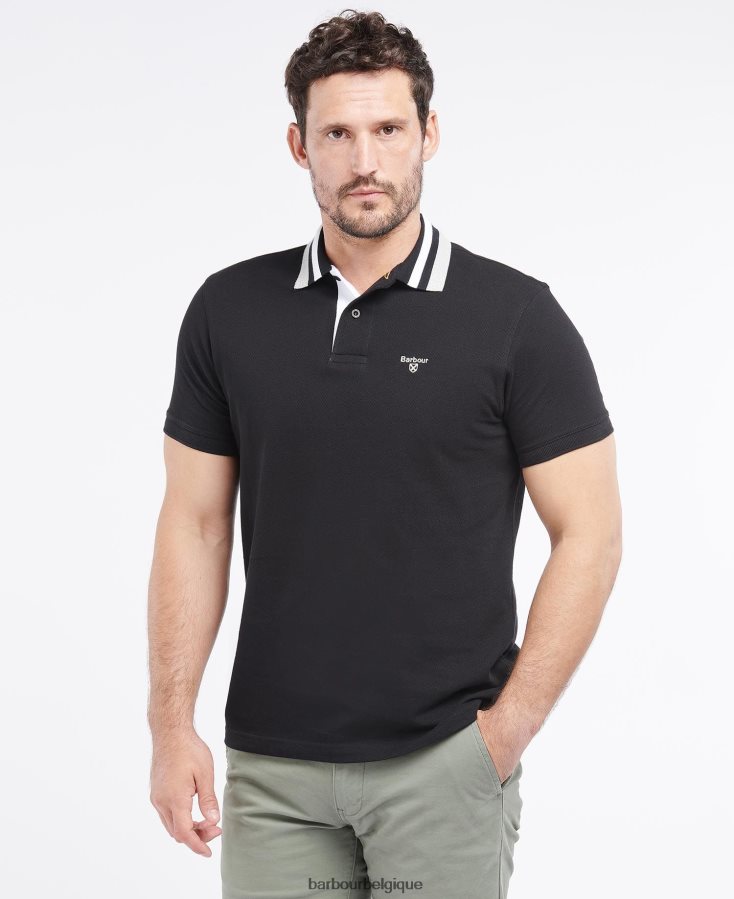 vêtements Barbour polo à liseré hawkeswater marine Hommes T2L6ZP699