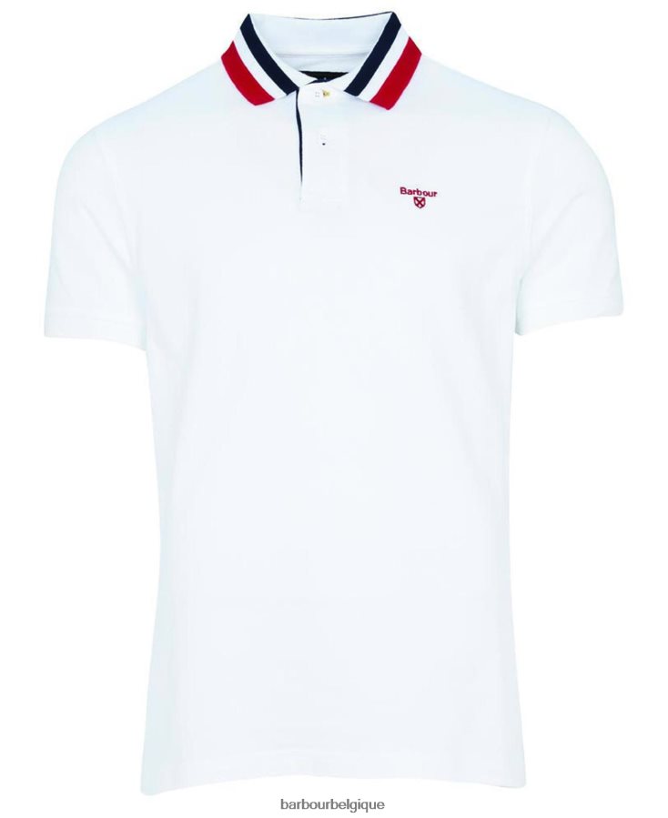 vêtements Barbour polo à liseré hawkeswater poudre bleue Hommes T2L6ZP635