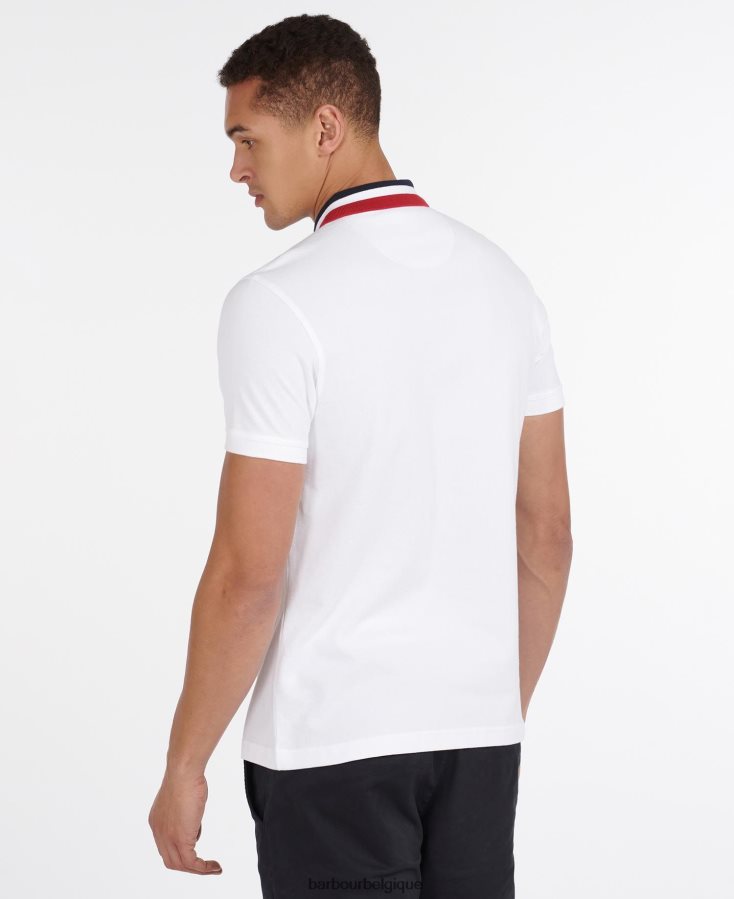 vêtements Barbour polo à liseré hawkeswater poudre bleue Hommes T2L6ZP635