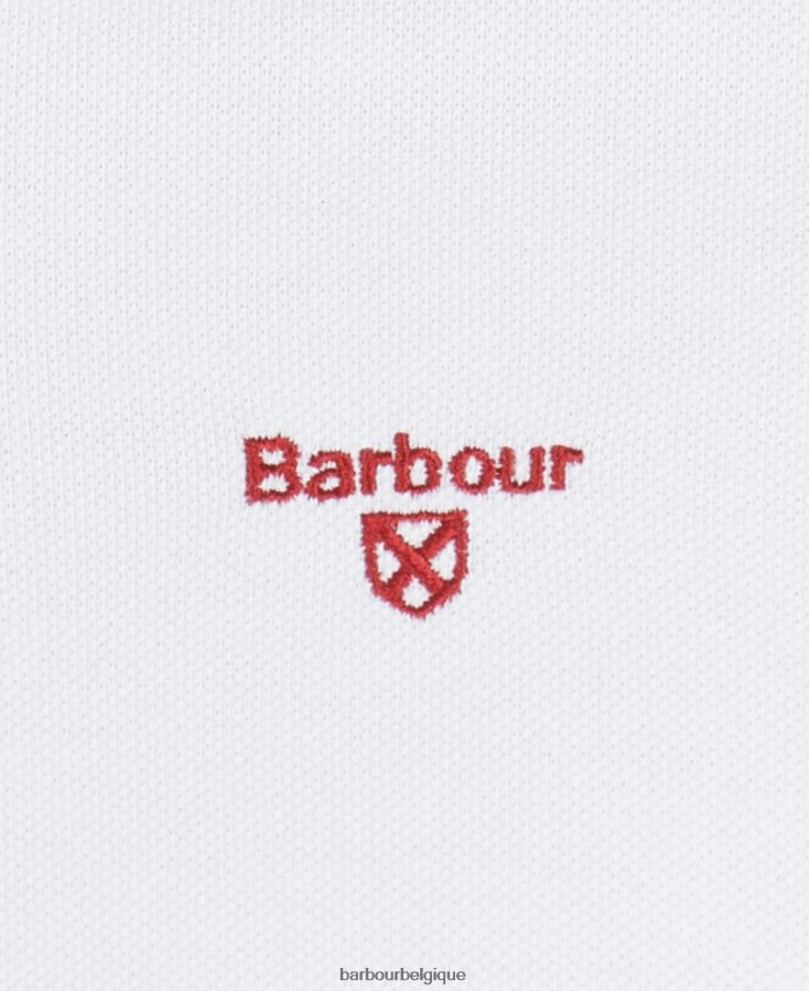 vêtements Barbour polo à liseré hawkeswater poudre bleue Hommes T2L6ZP635