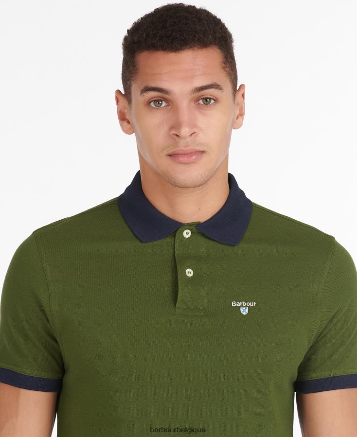 vêtements Barbour polo lynton bleu héritage Hommes T2L6ZP547