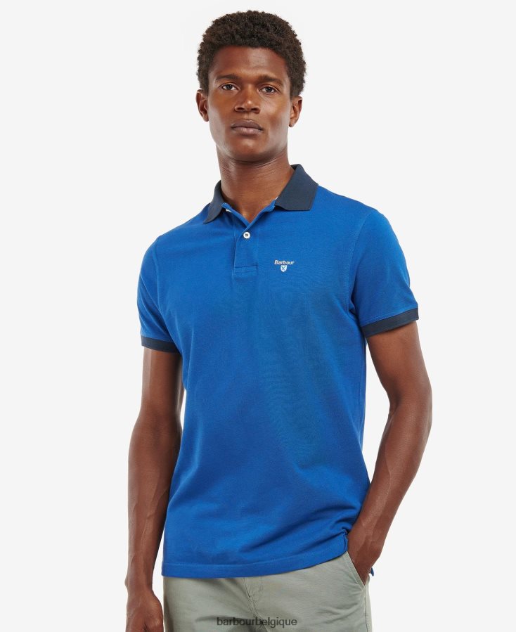 vêtements Barbour polo lynton bleu monaco Hommes T2L6ZP616