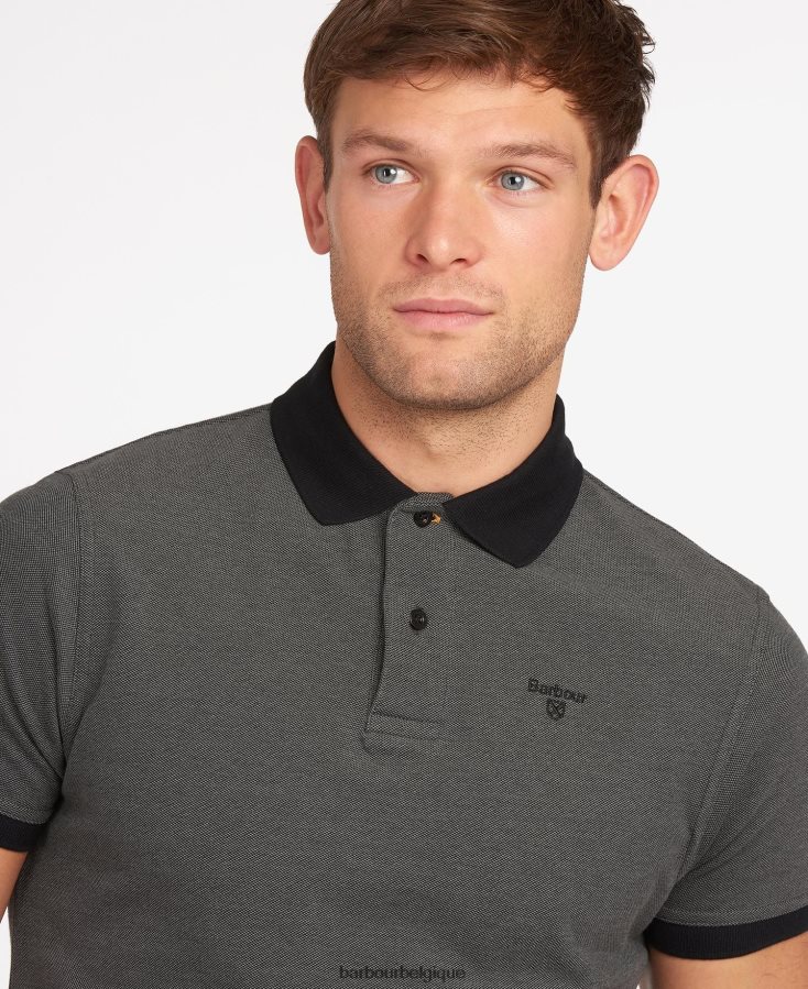 vêtements Barbour polo mélange de sports olive foncé Hommes T2L6ZP569