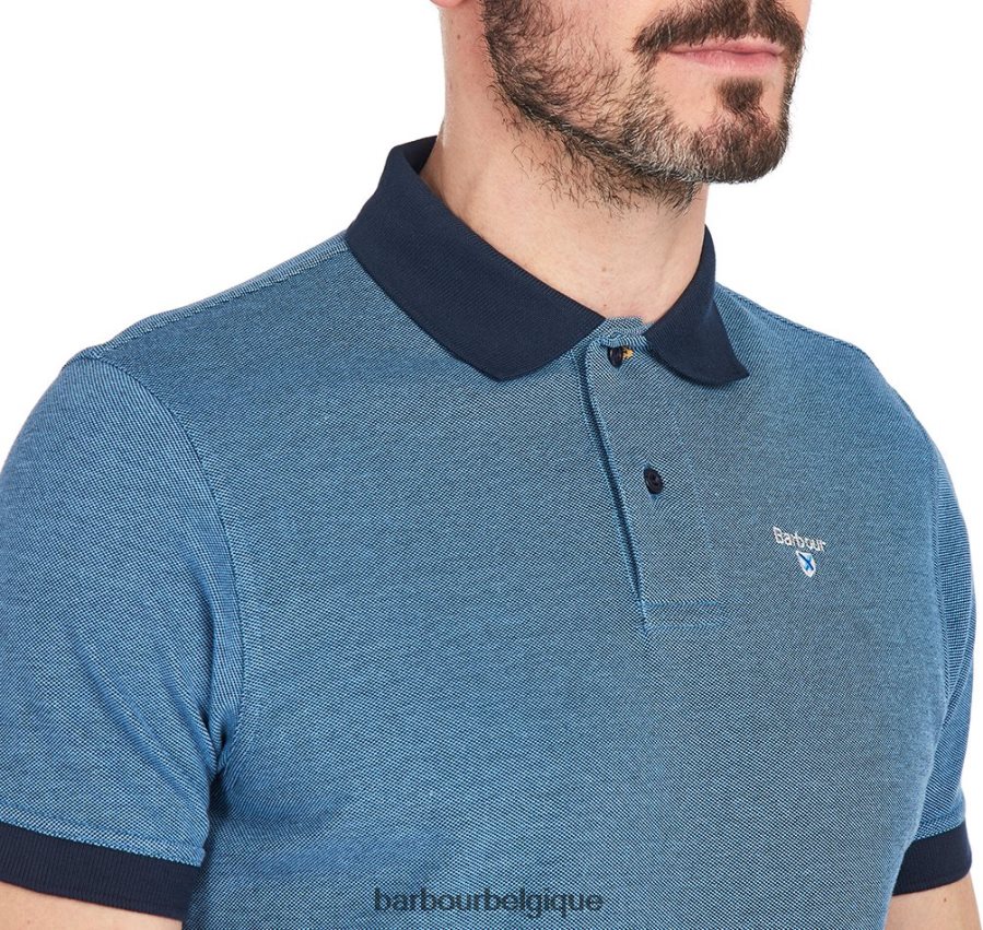 vêtements Barbour polo mélange de sports olive foncé Hommes T2L6ZP591