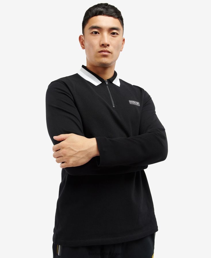 vêtements Barbour polo à manches longues adisham blanc Hommes T2L6ZP681