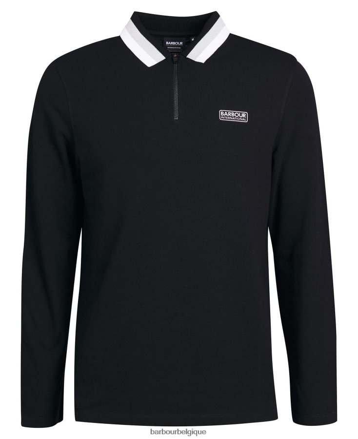 vêtements Barbour polo à manches longues adisham blanc Hommes T2L6ZP681