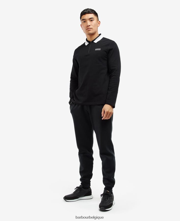 vêtements Barbour polo à manches longues adisham blanc Hommes T2L6ZP681