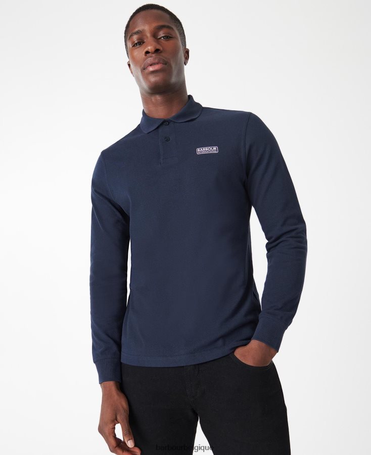 vêtements Barbour polo à manches longues noir Hommes T2L6ZP663