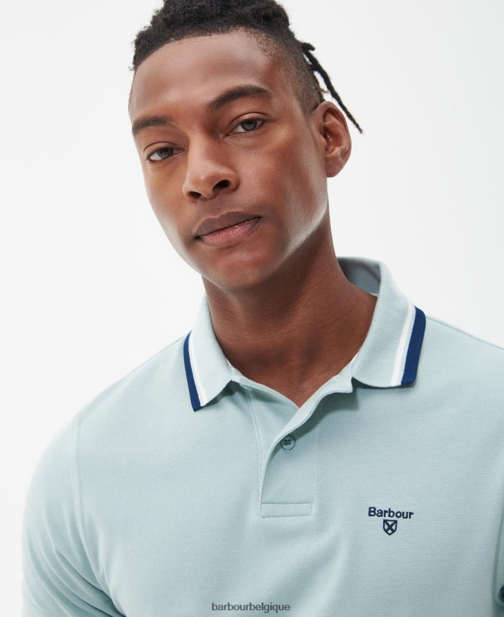 vêtements Barbour polo otterburn olive brûlée Hommes T2L6ZP538