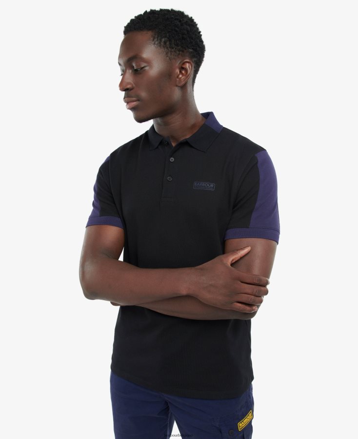 vêtements Barbour polo philippe encre noire Hommes T2L6ZP640