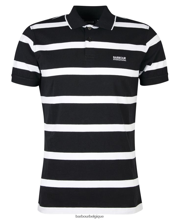 vêtements Barbour polo rayé cobain horizon bleu/blanc Hommes T2L6ZP692