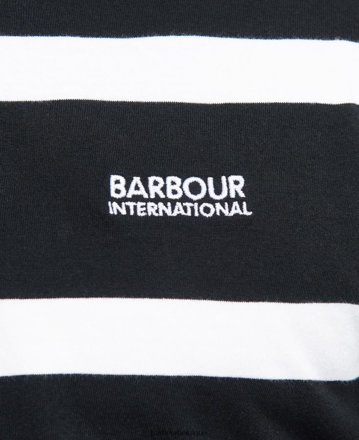 vêtements Barbour polo rayé cobain horizon bleu/blanc Hommes T2L6ZP692