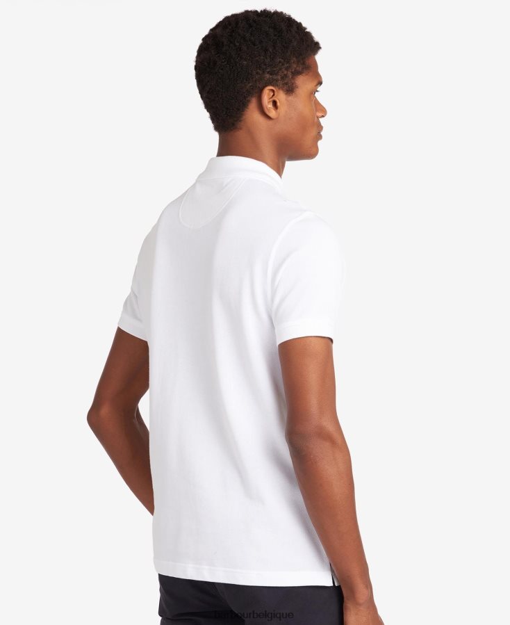 vêtements Barbour polo tartan piqué gris chiné Hommes T2L6ZP551