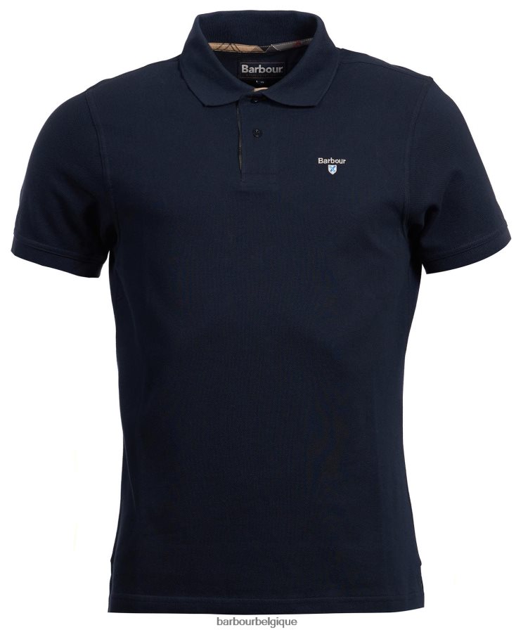 vêtements Barbour polo tartan piqué noir/moderne Hommes T2L6ZP537