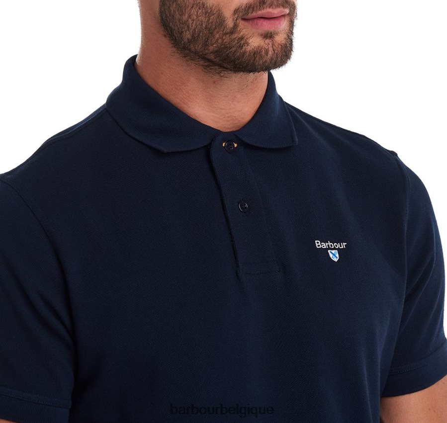 vêtements Barbour polo tartan piqué noir/moderne Hommes T2L6ZP537