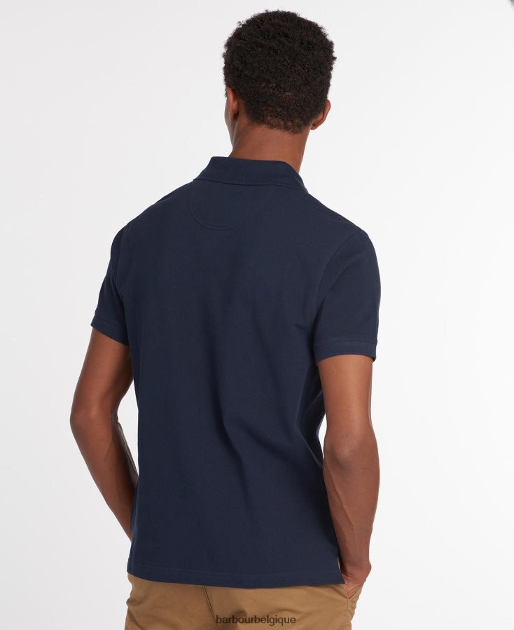 vêtements Barbour polo tartan piqué noir/moderne Hommes T2L6ZP537