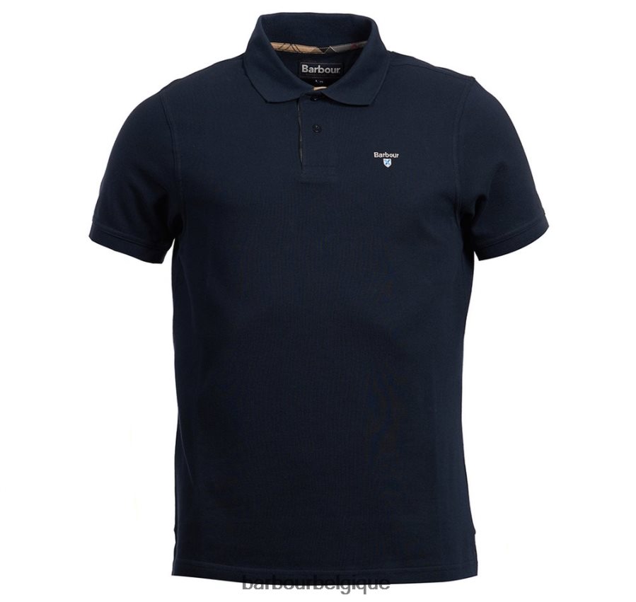 vêtements Barbour polo tartan piqué noir/moderne Hommes T2L6ZP537