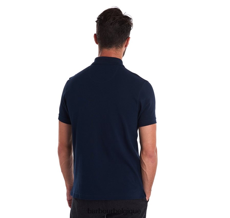 vêtements Barbour polo tartan piqué noir/moderne Hommes T2L6ZP537