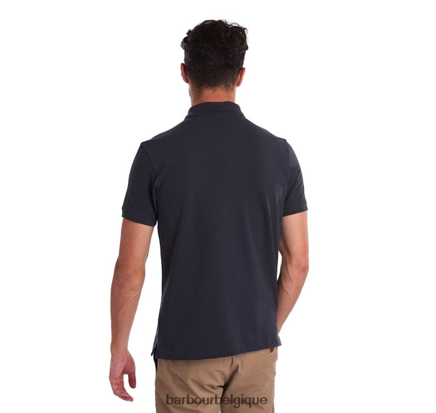 vêtements Barbour polo tartan piqué noir/moderne Hommes T2L6ZP541