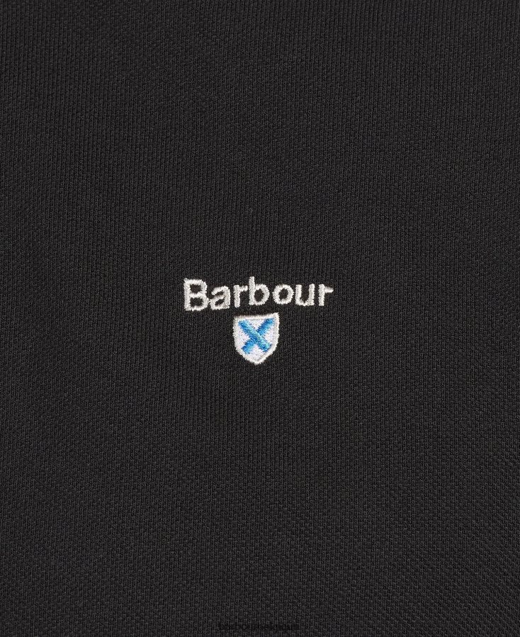 vêtements Barbour polo tartan piqué noir/moderne Hommes T2L6ZP556