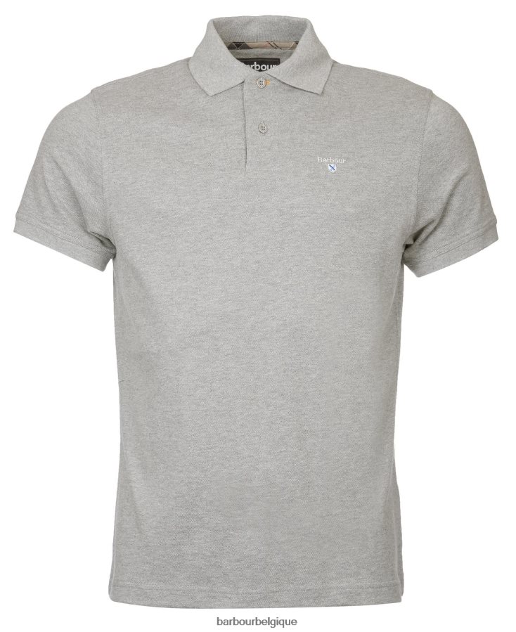 vêtements Barbour polo tartan piqué noir/moderne Hommes T2L6ZP587