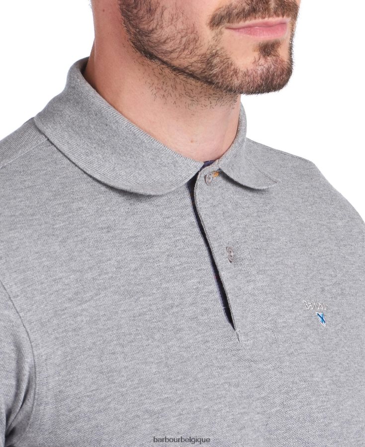 vêtements Barbour polo tartan piqué noir/moderne Hommes T2L6ZP587