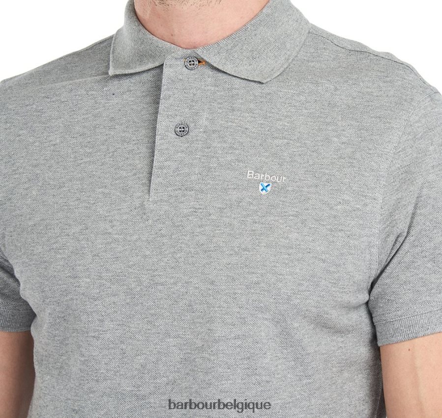 vêtements Barbour polo tartan piqué noir/moderne Hommes T2L6ZP587