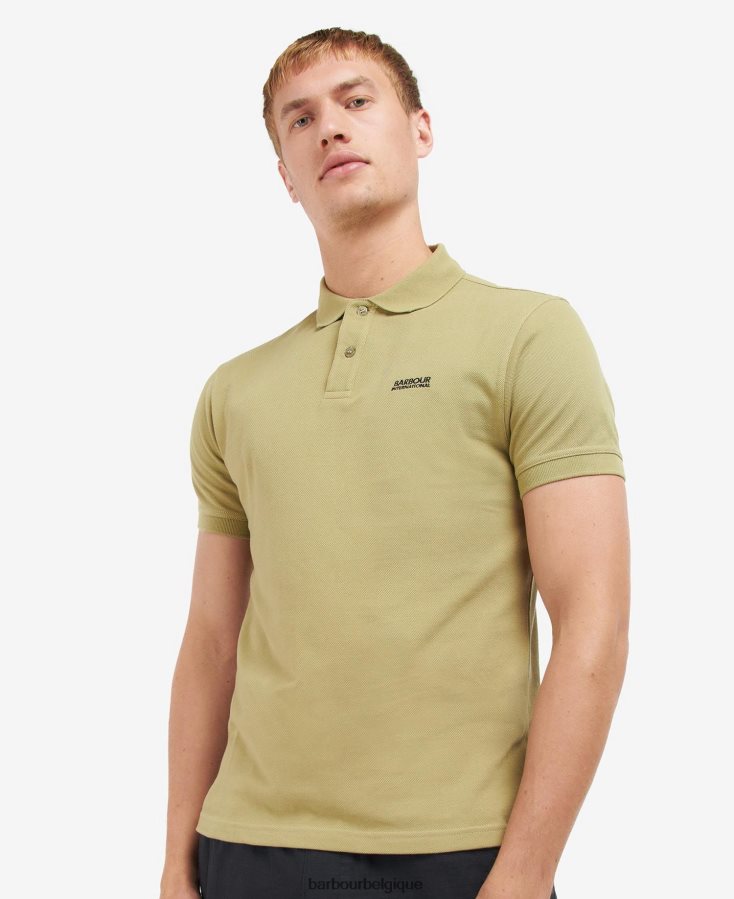 vêtements Barbour polo tourer blanc classique Hommes T2L6ZP695
