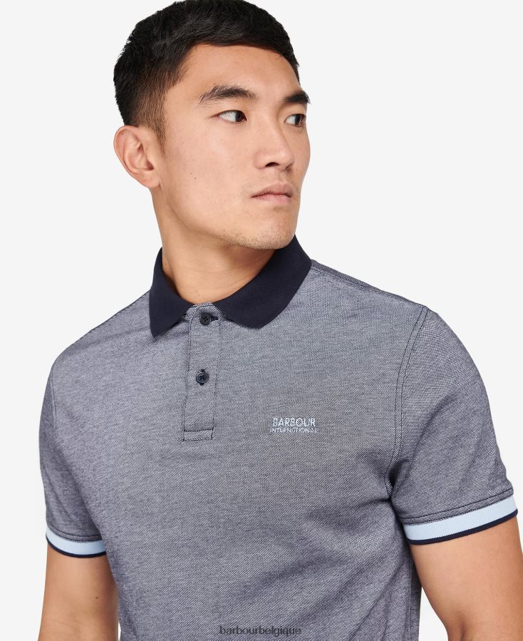 vêtements Barbour polo whateley bleu chambray/blanc murmure Hommes T2L6ZP664